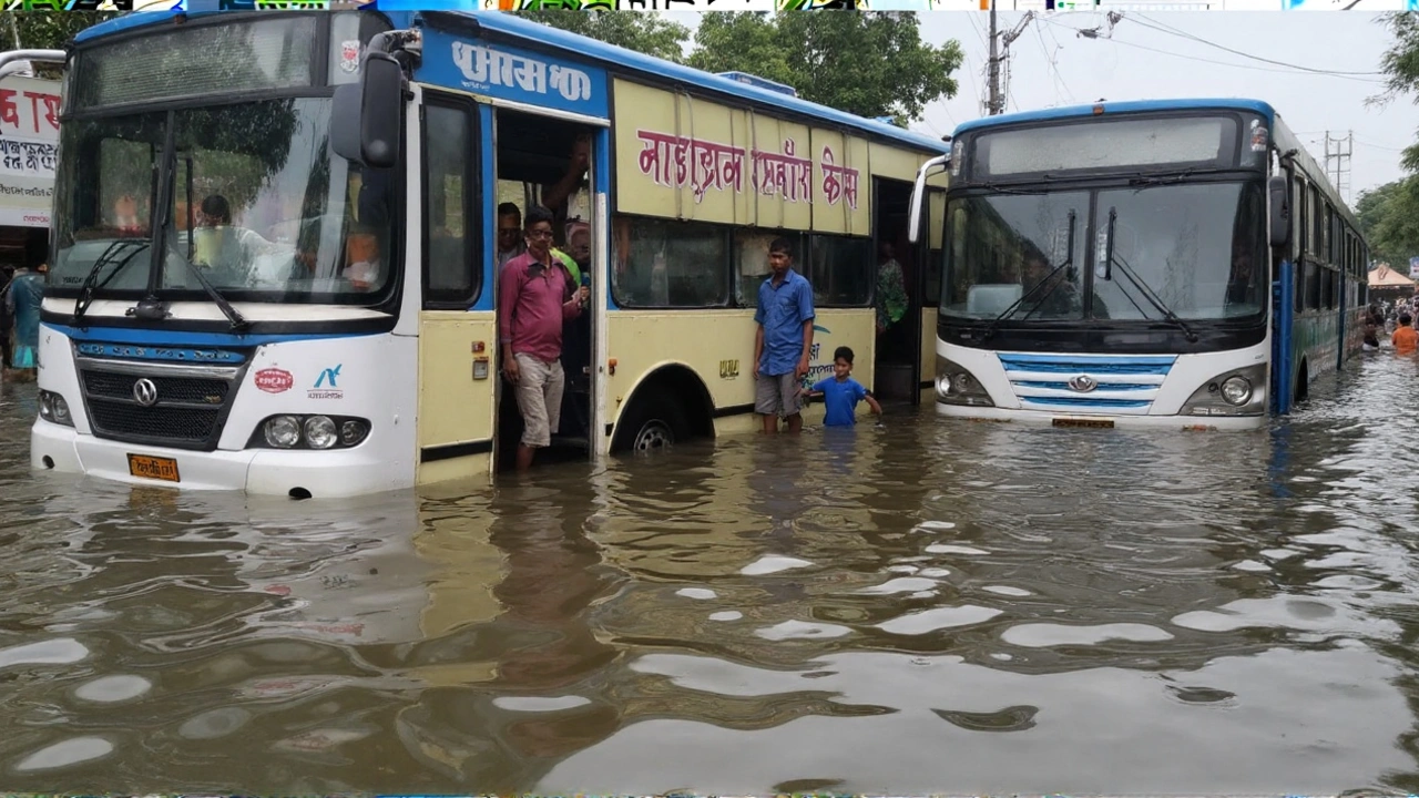 कोलकाता में रिकॉर्ड बारिश, दुर्गापूजा से पहले बाढ़ ने मार डाली मौत